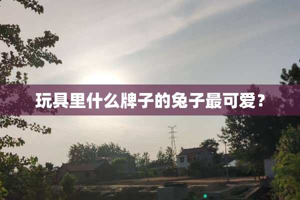 玩具里什么牌子的兔子最可爱？