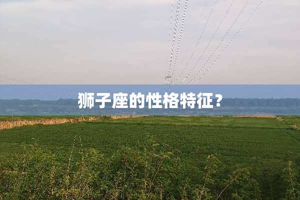狮子座的性格特征？