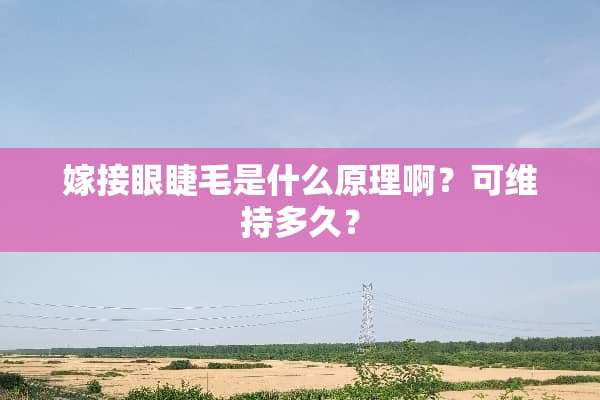 嫁接眼睫毛是什么原理啊？可维持多久？