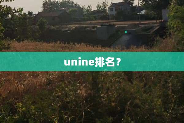 unine排名？