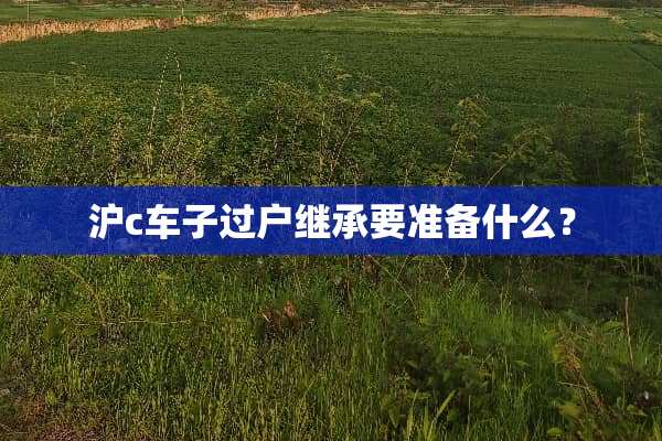 沪c车子过户继承要准备什么？