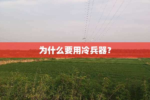 为什么要用冷兵器？