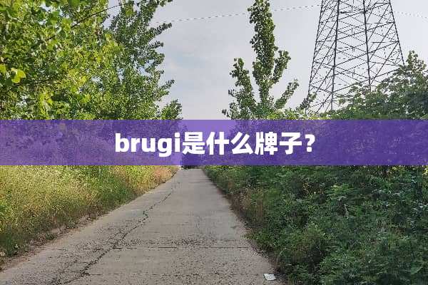 brugi是什么牌子？