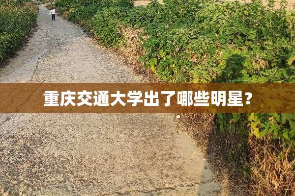 重庆交通大学出了哪些明星？