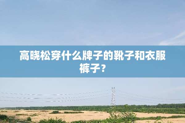 高晓松穿什么牌子的靴子和衣服裤子？