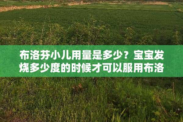 布洛芬小儿用量是多少？宝宝发烧多少度的时候才可以服用布洛芬？