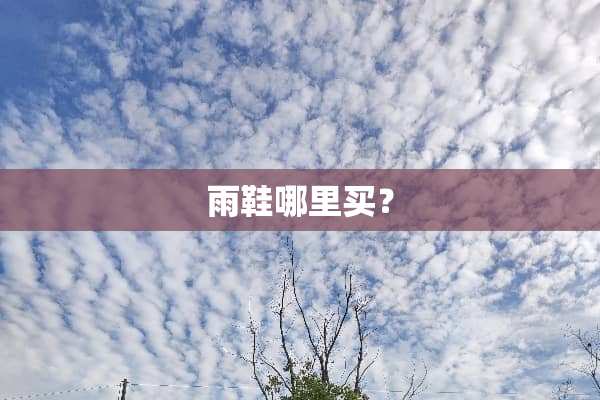雨鞋哪里买？