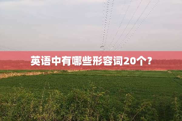 英语中有哪些形容词20个？
