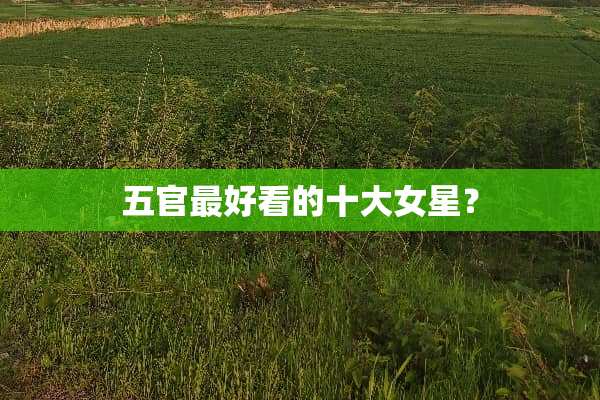 五官最好看的十大女星？