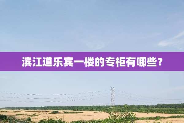 滨江道乐宾一楼的专柜有哪些？