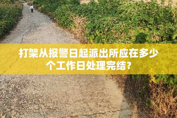 打架从报警日起派出所应在多少个工作日处理完结？