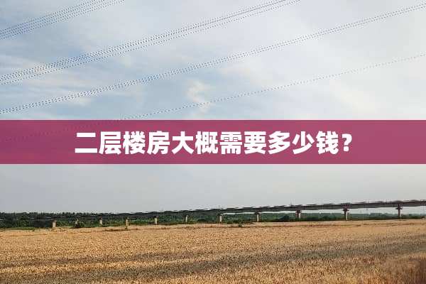 二层楼房大概需要多少钱？