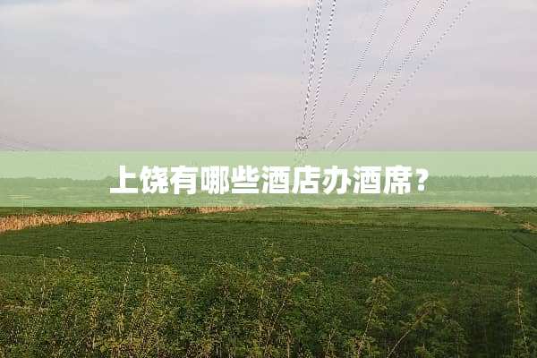 上饶有哪些酒店办酒席？