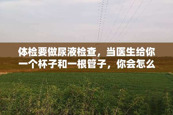 体检要做尿液检查，当医生给你一个杯子和一根管子，你会怎么做？
