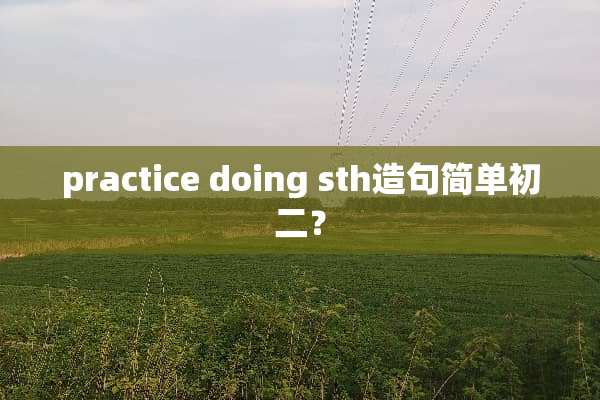 practice doing sth造句简单初二？