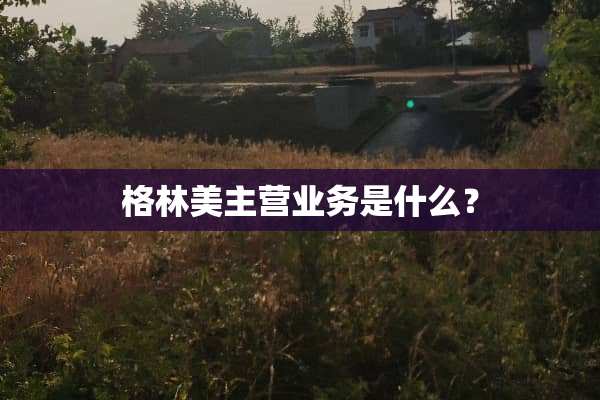 格林美主营业务是什么？