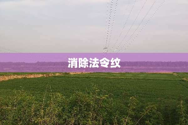 消除法令纹