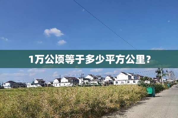 1万公顷等于多少平方公里？