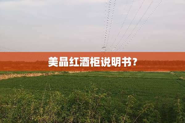 美晶红酒柜说明书？
