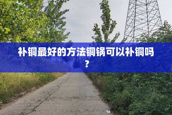 补铜最好的方法铜锅可以补铜吗？