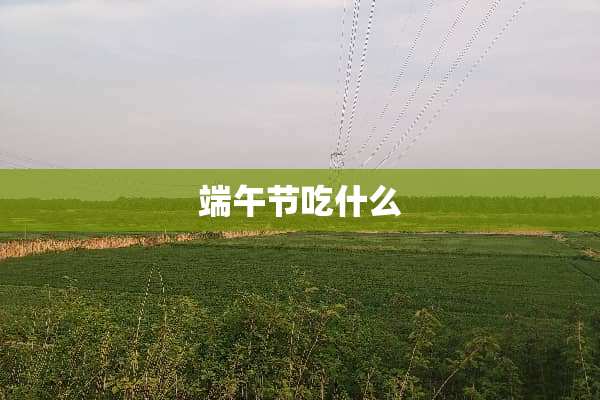 端午节吃什么