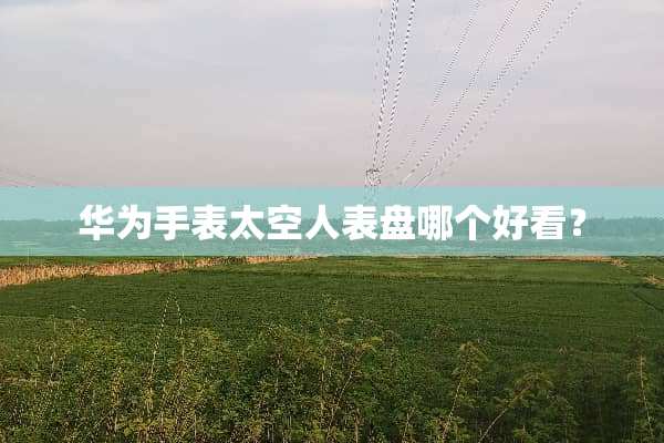 华为手表太空人表盘哪个好看？