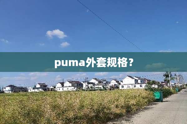 puma外套规格？