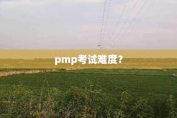 pmp考试难度？