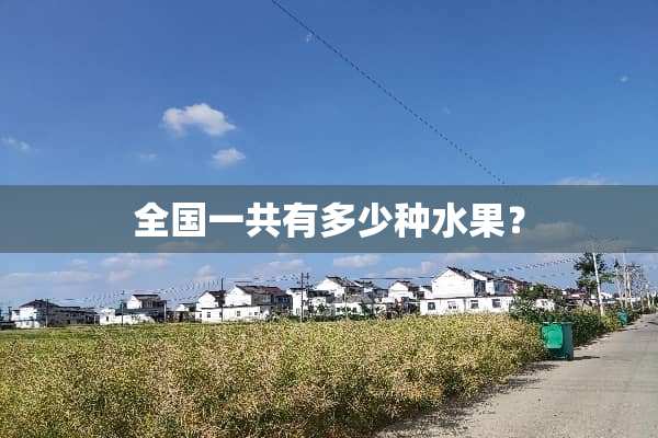 全国一共有多少种水果？