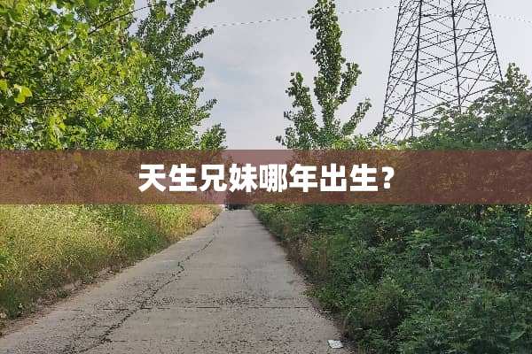 天生兄妹哪年出生？