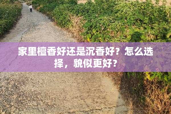 家里檀香好还是沉香好？怎么选择，貌似更好？