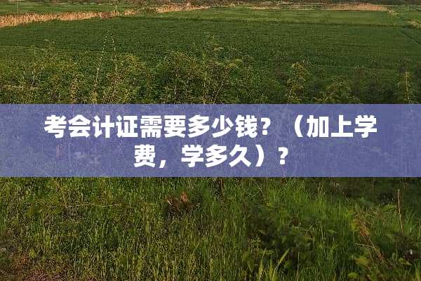 考***需要多少钱？（加上学费，学多久）？
