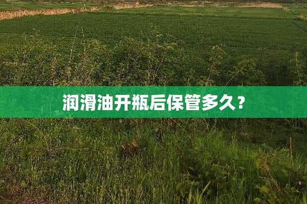 润滑油开瓶后保管多久？