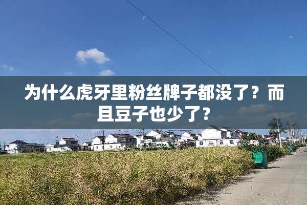 为什么**里粉丝牌子都没了？而且豆子也少了？