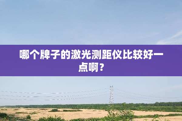 哪个牌子的激光测距仪比较好一点啊？