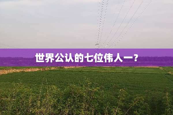 世界公认的七位伟人一？