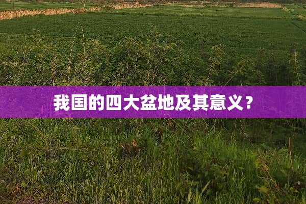 我国的四大盆地及其意义？