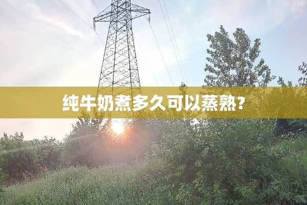 纯牛奶煮多久可以蒸熟？