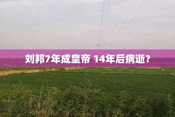 刘邦7年成皇帝 14年后病逝？