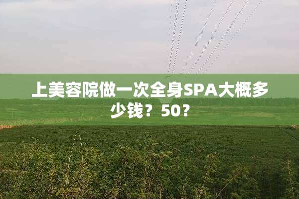 上美容院做一次全身SPA大概多少钱？50？