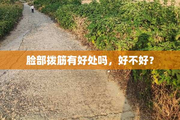 脸部拨筋有好处吗，好不好？