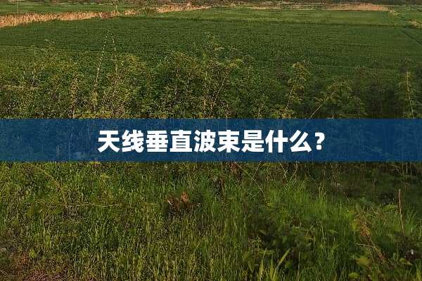 天线垂直波束是什么？