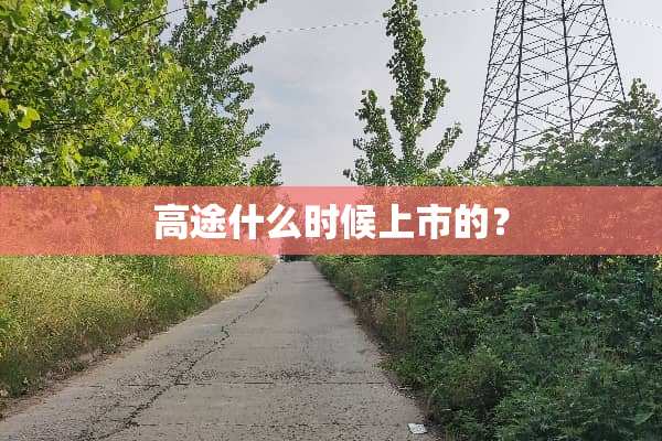 高途什么时候上市的？