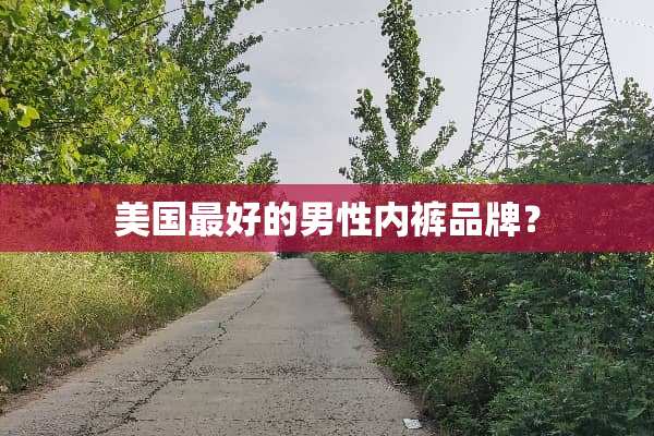 美国最好的男性**品牌？