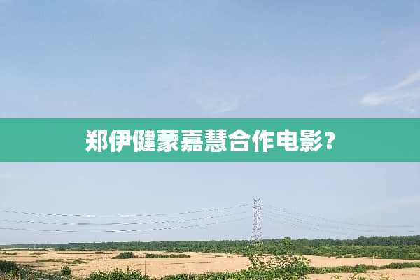 郑伊健蒙嘉慧合作电影？