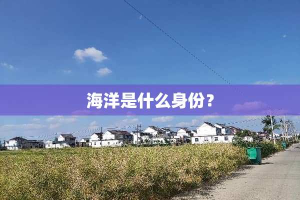 海洋是什么身份？