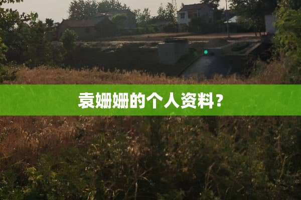 袁姗姗的个人资料？
