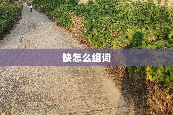 缺怎么组词