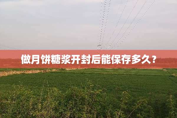 做月饼糖浆开封后能保存多久？