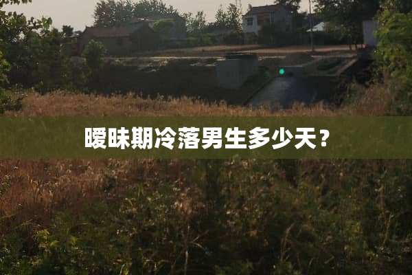 **期冷落男生多少天？